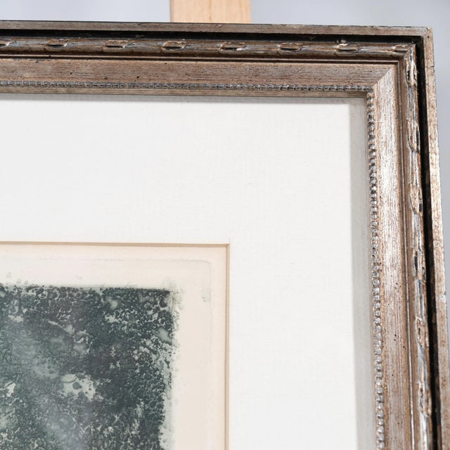 Louis Icart "Panier De Pommes" Colored Drypoint Etching Hand Signed in Pencil Limited Edition, Framed 1920s For Sale - Image 9 of 10