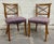 Brown Vintage Regency Sheraton Neoclassical Style Side Chairs For Sale - Image 8 of 10