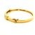 1990s Vintage 14k Gold Diamond Hinged Bangle Bracelet For Sale - Image 5 of 12