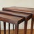 Federal Style Leather Top Nesting Tables in Mahogany With Marquetry by Weiman, Set of 3 For Sale In Los Angeles - Image 6 of 11