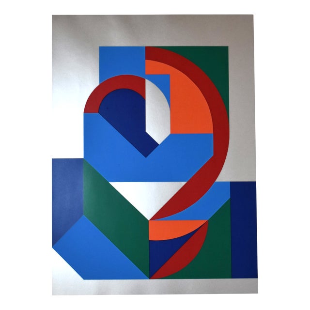 Knud Mühlhausen, Composition, 1985, Lithograph For Sale