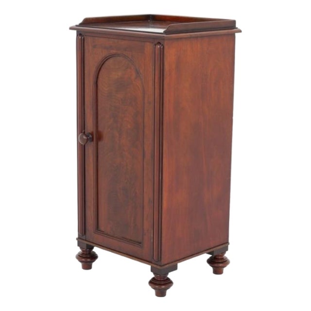 William IV Bedside Chest in Mahogany, 19th Century For Sale