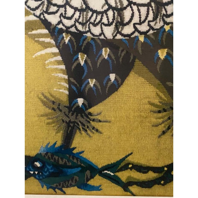 Textile "The Fishing Rooster" Tapestry by Jean Lurçat For Sale - Image 7 of 10