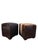 Mid 20th Century Cube Ottomans Newly Reupholstered in Genuine Hair-on-Hide Steer Hide - Pair For Sale - Image 10 of 12