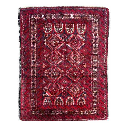 Small Vintage Baluch Rug, 1950s For Sale