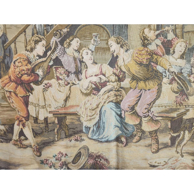 1950s French Jacquard Tapestry, 1940s For Sale - Image 5 of 18