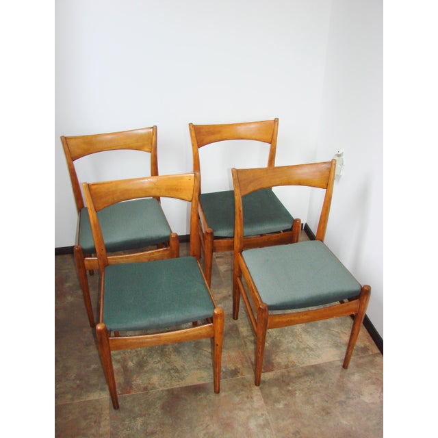 Modern Scandinavian Chairs in Beech, 1970s, Set of 4 For Sale - Image 3 of 12