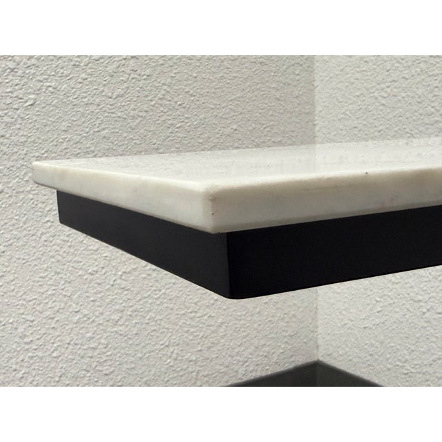 Black Modern C-Shape Side Table For Sale - Image 8 of 12