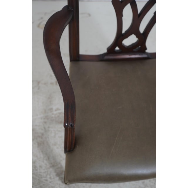 Set of 12 Smith & Watson Chippendale Style Dining Chairs For Sale In Philadelphia - Image 6 of 18