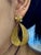 Vintage 21 Kt Yellow Gold 12.8 Gm Dangling Earrings With Diamonds, 2.2 Inch Long For Sale - Image 11 of 18