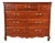 Thomasville French Provincial Louis XV Carved Cherry Wood Chest of Drawers For Sale