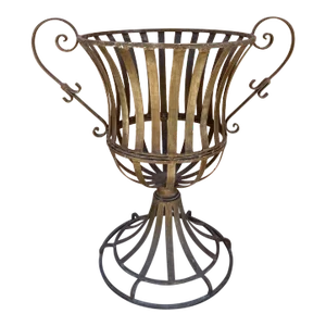 Vintage Wrought Iron Indoor/Outdoor Garden Urn