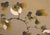 Wood "Sparrows and Persimmon", Showa Era Japanese Yamato-E Style Byobu Screen For Sale - Image 7 of 18