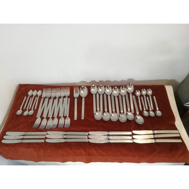 Gio Ponti Twelve-Person Cutlery Set by Gio Ponti for Fratelli Calderoni, Italy, 1960s, Set of 54 For Sale - Image 4 of 17