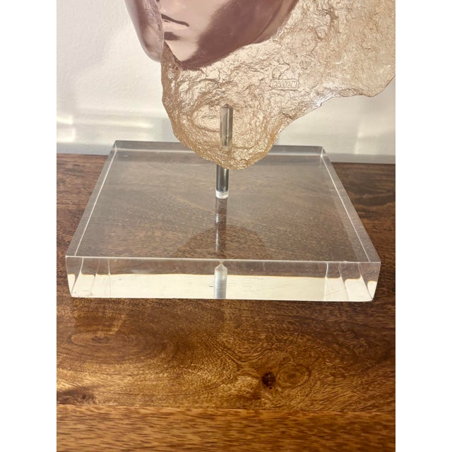 1980s Marc Sijan Hyperrealist Lucite Woman Bust Sculpture For Sale - Image 11 of 11