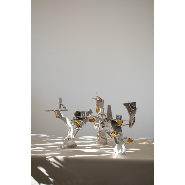 Metal Flying Low in the Attic Candleholder by Vincent Decat For Sale - Image 7 of 8