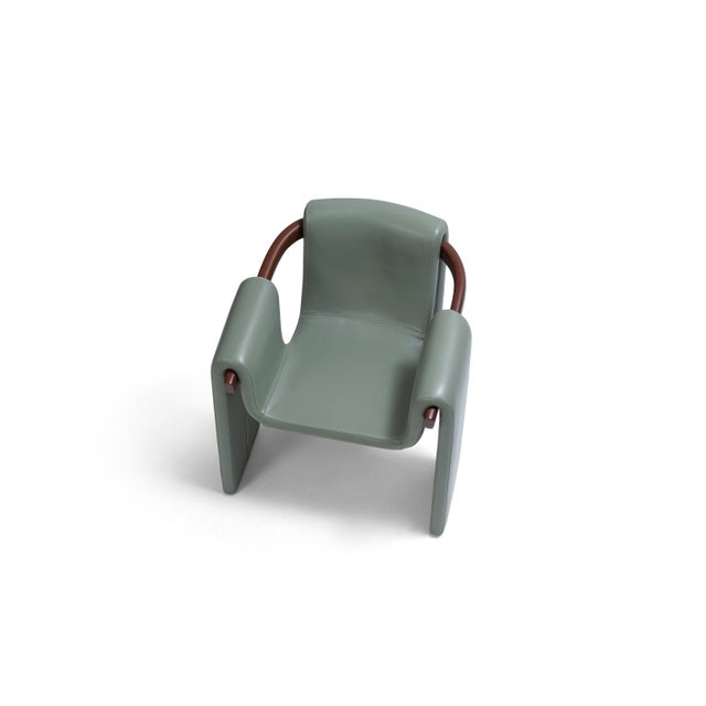 Not Yet Made - Made To Order Palo Leather Dining Chair For Sale - Image 5 of 6