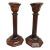Antique Early 20th Century Wooden Candlesticks, Pair For Sale