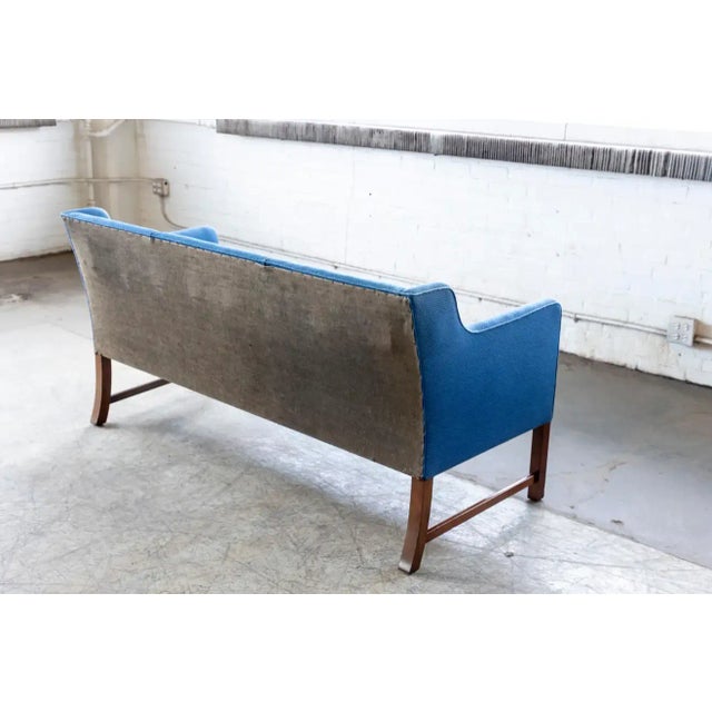 Danish 1940's Settee Similar to Ole Wanscher For Sale - Image 12 of 13