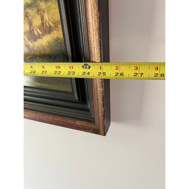 Rustic European Original Oil Painting by 20th Century Painter Jan Jansma For Sale - Image 3 of 10