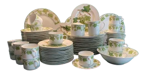 Vintage American Atelier Vineyard Dinnerware Service for 16 and 5 Piece Hostess Set