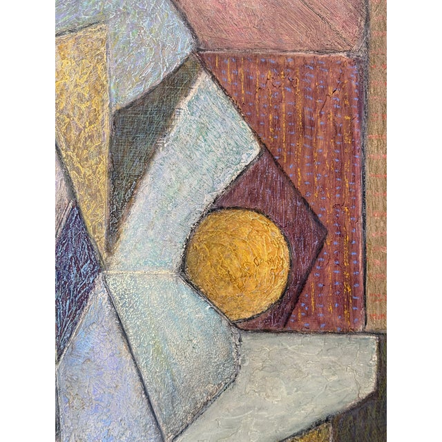 Wood Vintage Abstract Family Portrait Painting For Sale - Image 7 of 12