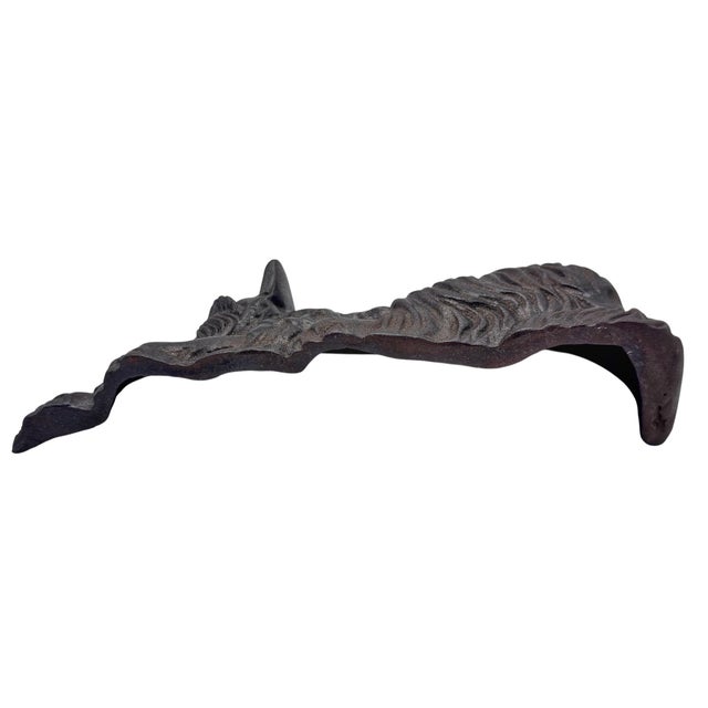 Cast Iron Sleeping Scotty Dog Doorstop, Attributed to Hubley For Sale - Image 4 of 8
