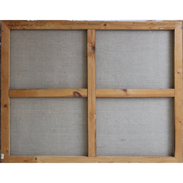 Herbets Ernests Silinsh, Kaltene, 1986, Oil on Canvas For Sale - Image 6 of 7