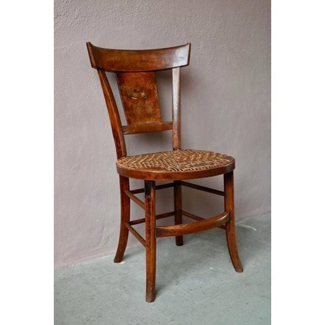 Wood Antique French Walnut Chair, 1890s For Sale - Image 7 of 16