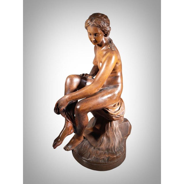 Late 19th Century 19th Century Venus Seated in Terracotta, 1880s For Sale - Image 5 of 15