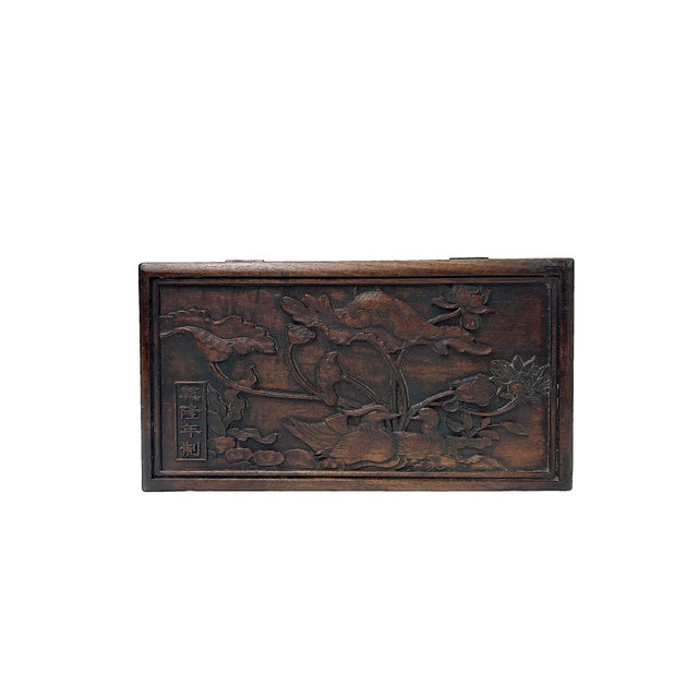 This handcrafted 10-inch dark wood storage box is a masterpiece of traditional artistry, featuring rich, natural wood...