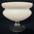 Orrefors Orrefors White Opaline Glass Pedestal Bowl / Scandinavian Modern Compote For Sale - Image 4 of 8
