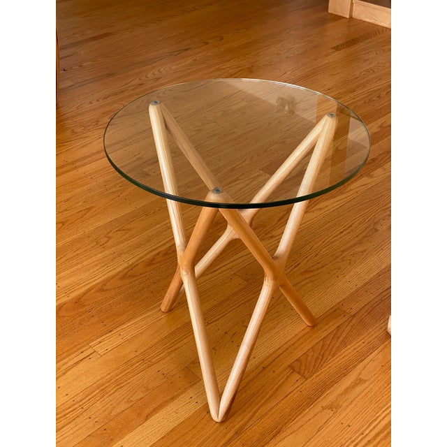 Star Crossed Natural Ash Side Table For Sale - Image 9 of 9