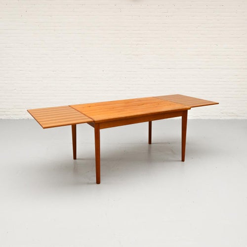 Danish Extendable Teak Dining Table from BRDR Furbo, 1960s