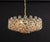 Large Gilt Brass Crystal Chandelier by Sciolari for Palwa, Germany, 1970s For Sale - Image 15 of 18
