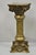 Vintage Neoclassical Brass Bronze Corinthian Column Pedestal Plant Stand For Sale - Image 10 of 10