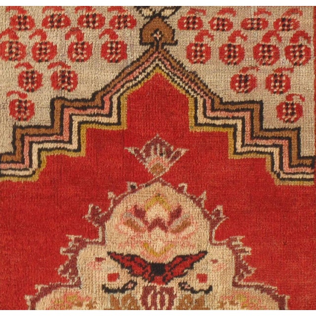 1940s Vintage Turkish Oushak Area Rug 3'7 X 6'4 For Sale - Image 5 of 8