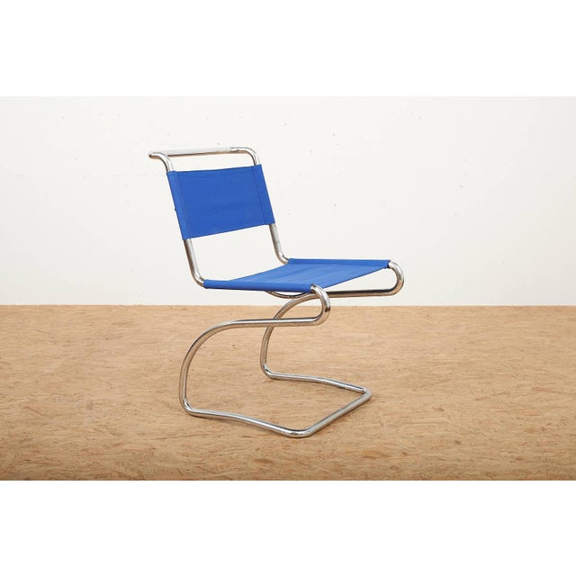 Model H-79 Cantilever Chair in Chrome-Plated Tubular Steel and Fabric by Jindrich Halabala for Up Závody, 1931 For Sale - Image 12 of 12