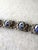 English Dutch Delft Blue and White Porcelain Windmill Bracelet Set in Filigree Silver For Sale - Image 3 of 5