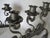 French Country Arts and Crafts, Mission, Vintage Wrought Iron Candlesticks, Spanish Revival For Sale - Image 3 of 5