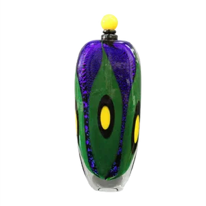 Large Multi-Layered Glass Vase by Alain Guillot, 1992