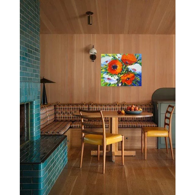 Red Anemones 20.Modern Original Painting. For Sale - Image 8 of 10