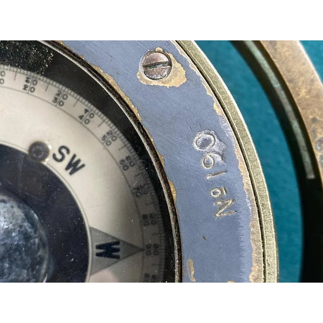 Antique Maritime Navy Compass For Sale - Image 6 of 9