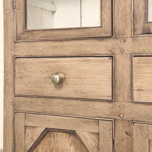 19th Century Rustic Country French Stripped Pine Vitrine For Sale - Image 14 of 18