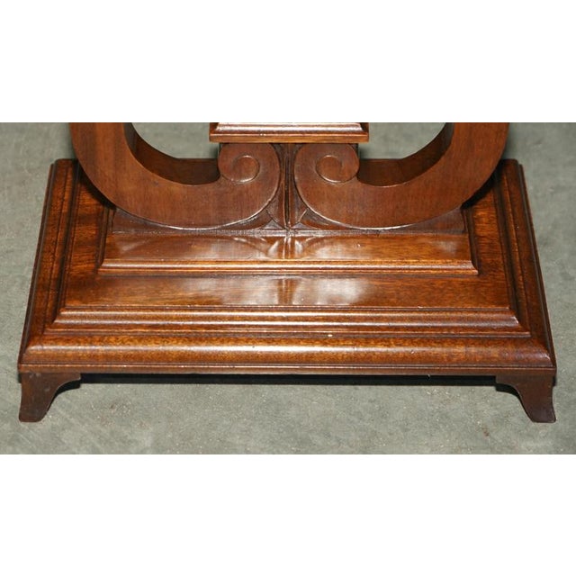 Brown Regency Style Hardwood Kyre Form Side Tables, Set of 2 For Sale - Image 8 of 18