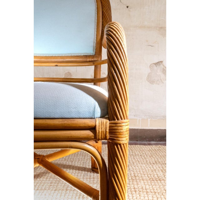 1970s Vintage Rattan Chairs, 1970s, Set of 6 For Sale - Image 5 of 6