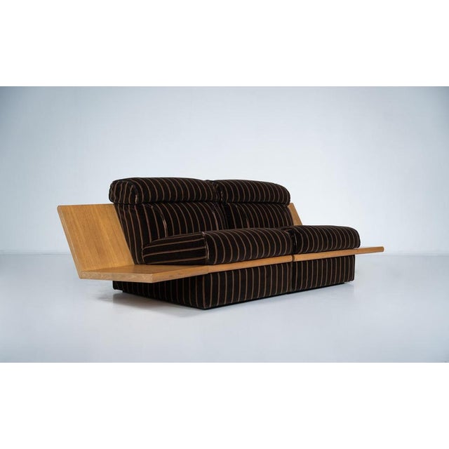 Large Modular Sofa with Integrated Side Tables, Italy, 1970s - Original Fabric