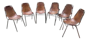 Vintage Chairs from Charlotte Perriand, 1960s, Set of 6