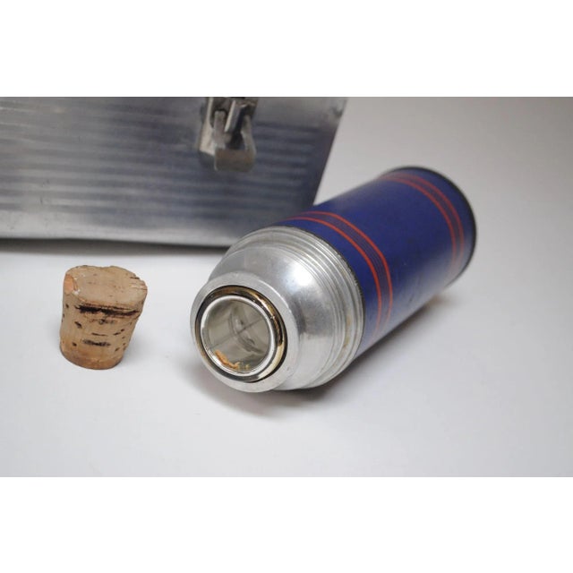 Vintage Aluminum "Victory" Domed Miner's Pail / Survivor Lunchbox With Corked Thermos For Sale - Image 12 of 12