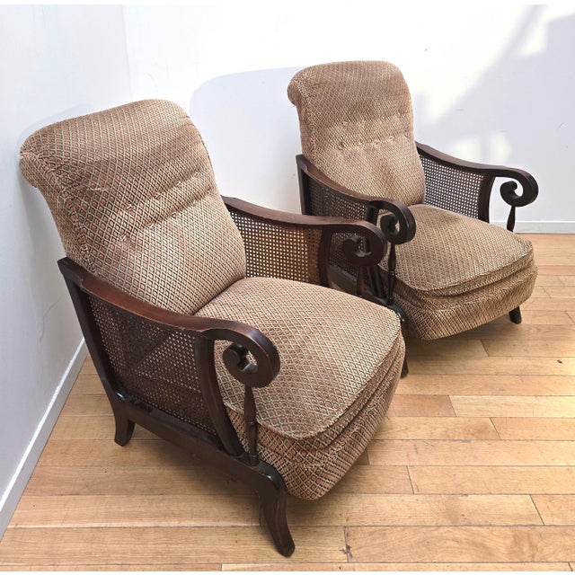 Wood Vintage English Lounge Chair, 1970s For Sale - Image 7 of 9